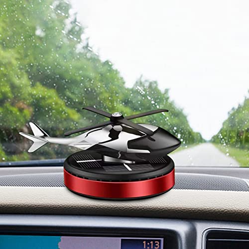 SEADEAR Solar Car Aroma Diffuser Airplane Rotating Ornament Helicopter Perfume Decoration Dashboard Car Aircraft Air Freshener Odor Eliminator Decoration for Car Home Office