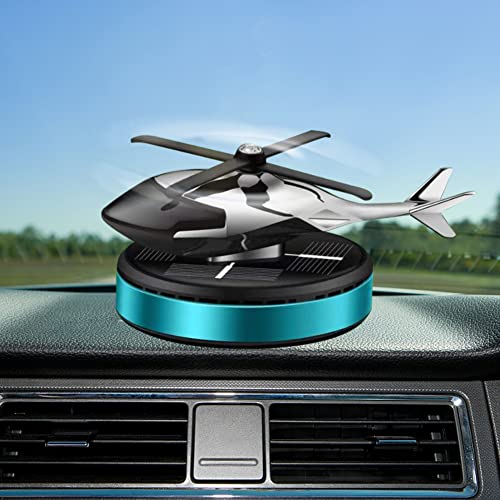 SEADEAR Solar Car Aroma Diffuser Airplane Rotating Ornament Helicopter Perfume Decoration Dashboard Car Aircraft Air Freshener Odor Eliminator Decoration for Car Home Office