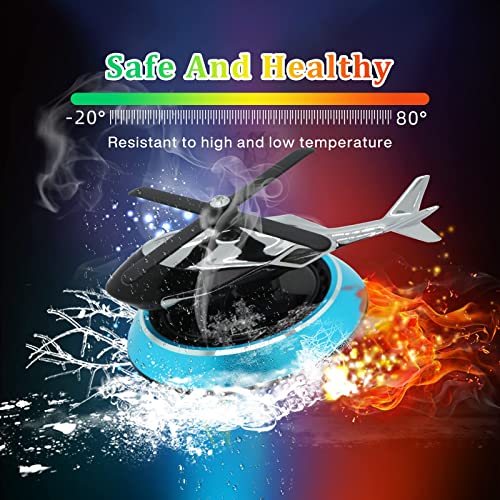 Joyfunky Car Air Fresheners with Solar Rotation, Creative Car Perfume Decoration, Relieve Stress and Purifie Odors, Use at Car Office and Home, Blue