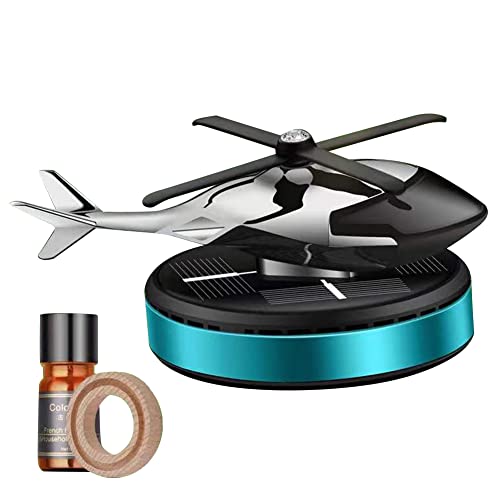 SEADEAR Solar Car Aroma Diffuser Airplane Rotating Ornament Helicopter Perfume Decoration Dashboard Car Aircraft Air Freshener Odor Eliminator Decoration for Car Home Office