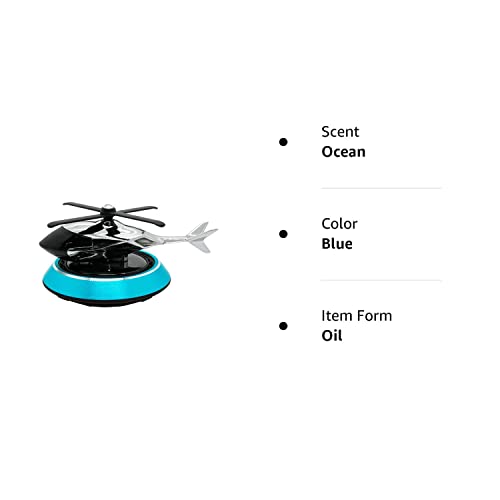 Joyfunky Car Air Fresheners with Solar Rotation, Creative Car Perfume Decoration, Relieve Stress and Purifie Odors, Use at Car Office and Home, Blue