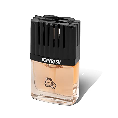 Auto Dynasty TreeFrog Room Car Clean Top Fresh Natural Air Freshener Vent Clip, White Peach Scent, 0.3 Fl Oz
