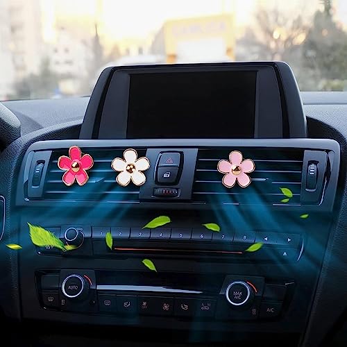 8 Packs Car Air Vent Clips Freshener Refills Solid Fragrance Replacement Pads, Long Lasting Air Freshener for Car(4 Scents included Cologne,Lavender, Lemon, Ocean)