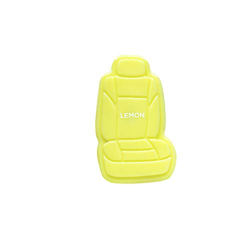 FH Group FH1017YELLOW Lemon 3D Scented Yellow Air Freshener 1-Pack Clip-On Non-Toxic, Plastic Alcohol-Free Fragrance Oil Car Seat Shape Long Lasting for Cars, Trucks, SUVs, Closets, Small Spaces, etc.
