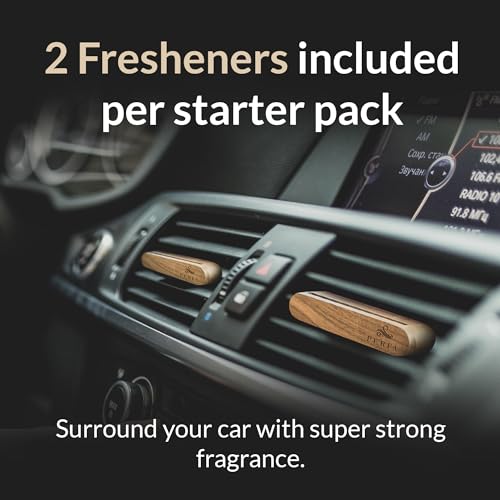 Creed Car Air Freshener Vent Clip (Pack of 2) | Strong Car Fresheners for Cars and Trucks | Cool Ride with our Car Oil Diffusers | Sustainable Long Lasting Car Air Freshener by Perfa | Lasts 1 Month