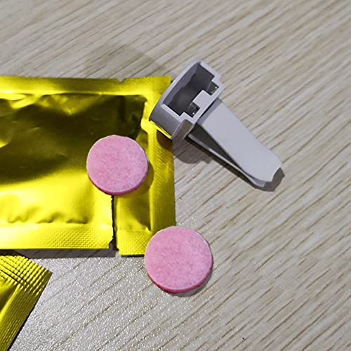 ZOSTLAND 10Pcs/Pack Car Air-outlet Fragrance Packet,Fragrance Car Clip Refills,Automotive Vent Clip Refills With Aromatherapy,Fragrances For Vehicle Deodorizing and Air Freshening (10pcs Peach)