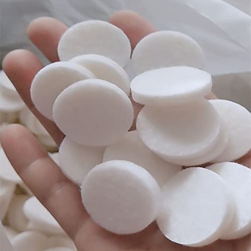30Pcs Car Air Vent Clip Replacement Pads, 16mm Unscented Refill Tablets for Car Air Freshener Clips, Car Diffuser Refill Felt Pads Essential Oil Diffuser Cotton Pads