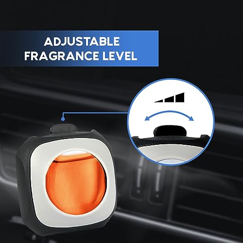 Air Jungles Eleu Pomelo Scent Car Air Freshener Clip, 6 Car Freshener Vent Clips, 4ml Each, Long Lasting Air Freshener for Car, Up to 180 Days Car Refresher Odor Eliminator