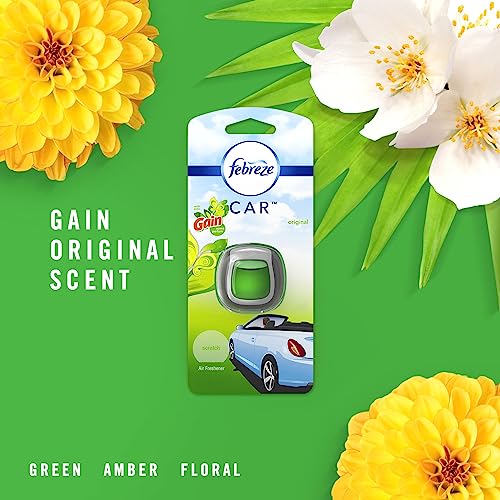 Febreze Car Air Freshener Vent Clip Gain Original Scent, 06 oz. Car Vent Clip, 2 Count