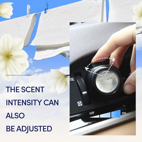 Car Air Freshener Vent Clips, 8 Pack, Provides Long-Lasting Scent, Up to 240 Days, Odor Eliminator (Fresh)