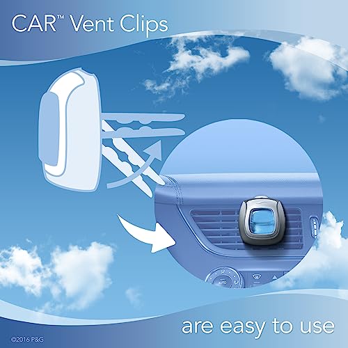 Febreze Car Air Freshener Vent Clip Gain Original Scent, 06 oz. Car Vent Clip, 2 Count
