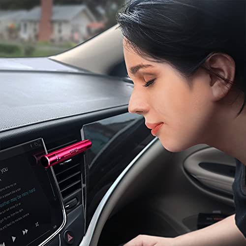 KMSCO Car Air Fresheners Scents Diffuser Vent Clips Perfume Essential Oil sticks Fro Women Men Automotive Fragrance Decoration Accessories (Red)