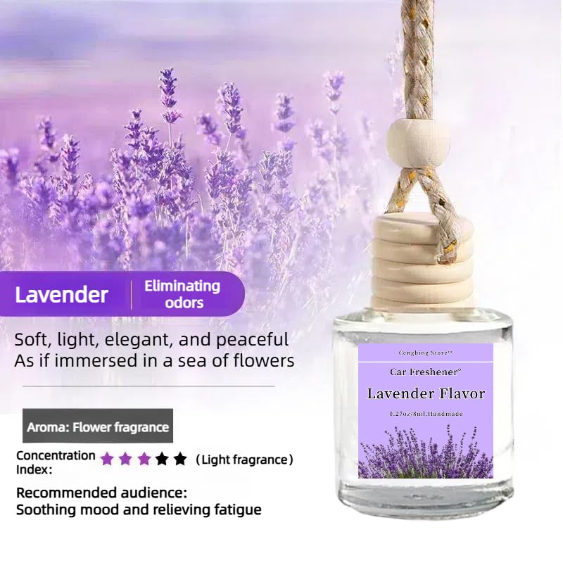 3PCS Car Air Fresheners Hanging – Best Smart Car Air Fresheners Hanging Vanilla Long Lasting Auto Scent Aroma Diffuser, Car Perfume Car Air Diffusers Essential Oils Hanging Scents Bottle
