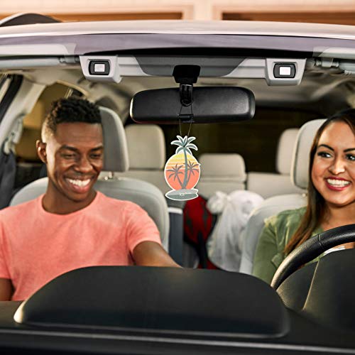 California Scents Car Air Freshener, Hanging Palms Odor Eliminator for Cars, Trucks, Ice, 24 Pack