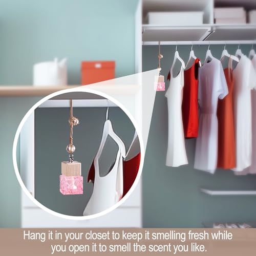 L'odeur Vill Car Fresheners, 2Pack Car Freshener Vent Clips Car Diffuser Car Air Freshener, Up to 180 Days Hanging Car Diffuser, Long Lasting Hanging Car Freshener - Jasmine & lily