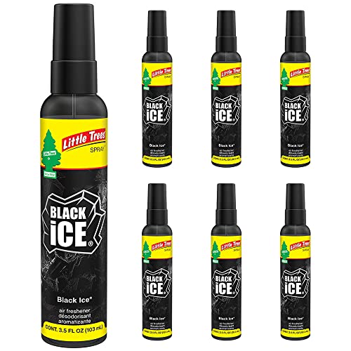 LITTLE TREES Car Air Freshener. Vent Wrap Provides Long-Lasting Scent, Slip on Vent Blade. Black Ice, 16 Air Fresheners, 4 Count (Pack of 4)