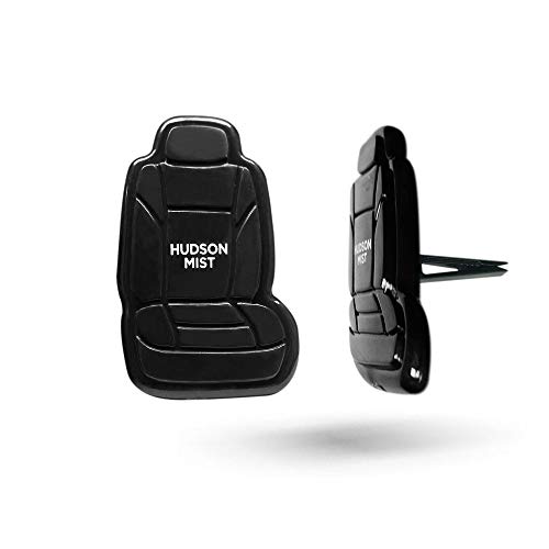 FH Group FH1017 Clip On 3D Air Freshener Hudson Mist Scent (Black) – 2PK