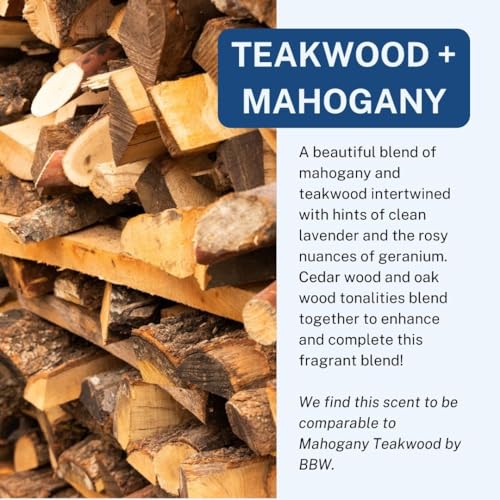 CE CRAFT Teakwood + Mahogany Air Freshener Bottle - Reusable Car Air Deodorizer Diffuser for Essential Oils & Scents, Lasts 30-90+ Days