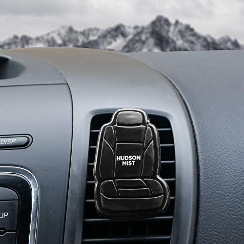 FH Group FH1017 Clip On 3D Air Freshener Hudson Mist Scent (Black) – 2PK