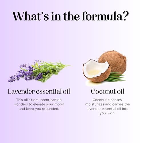 Lavender Essential Oil Roll On - Calming Aromatherapy Oil Roller for Sleep Headaches and Relaxation - Natural Pre-Diluted Sleep Oil for Nighttime Relaxation with Lavender Essential Oil for Skin 3-Pack