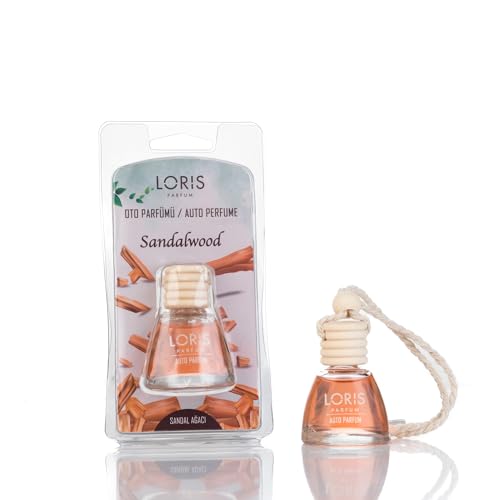 LORIS Car Air Freshener Hanging, Air Freshener Car, Car Scent, Car Fresheners Long Lasting, Car Smell Air Freshener, Car Fragrance (Sandalwood)