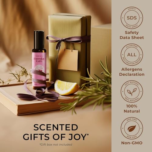 Gya Labs Bedtime Essential Oil Roll On - Blended with Warming Mandarin, Dreamy Chamomile Oil & More - 100% Therapeutic Calming Aromatherapy Oils for Dreamier Nights - Travel Size (0.34 fl oz)