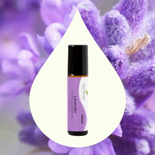 Plant Therapy Lavender Essential Oil 100% Pure, Pre-Diluted Roll-On, Natural Aromatherapy, Therapeutic Grade 10 mL (1/3 oz)