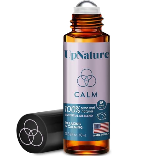 UpNature Calm Essential Oil Roll On Blend - Self Care Gifts for Women - 100% Natural Worry Relief Aromatherapy - Ideal Stocking Stuffer