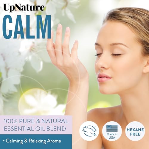 UpNature Calm Essential Oil Roll On Blend - Self Care Gifts for Women - 100% Natural Worry Relief Aromatherapy - Ideal Stocking Stuffer