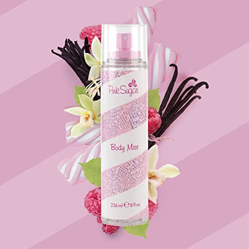 Pink Sugar Body Mist for Women, Perfume and Body Spray, 8 Fl. Oz.