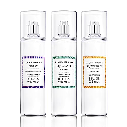 Lucky Brand Re/Energize The New Sustainably-Inspired & Exhilarating Mood-Evoking Unisex Fine Fragrance Mist For Women & Men, 8.0 Fl Oz (Pack of 1)