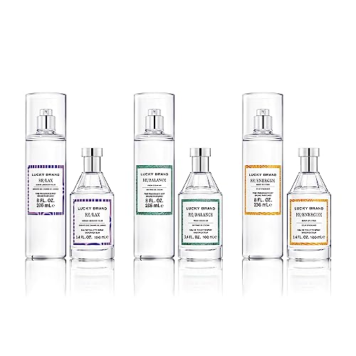 Lucky Brand Re/Energize The New Sustainably-Inspired & Exhilarating Mood-Evoking Unisex Fine Fragrance Mist For Women & Men, 8.0 Fl Oz (Pack of 1)