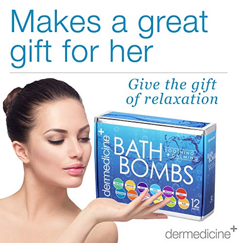 Bath Bombs for Women Relaxing Bath Bomb Gift Set All Natural Bathbombs for Woman with Essential Oil Scented Large Bulk 12 Pack Individually Wrapped Fizzy All Natural Bath Bombs