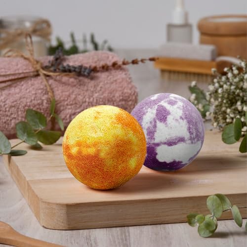 Bath Bombs Gift Set 50 Pack, 10 Scent Organic Handmade Bulk Bath Bombs Kit Essential Oil, Birthday Gifts w/Exquisite Packaging Idea for Her/Him, Wife, Kids, Women, Men, Self Care and Relaxing