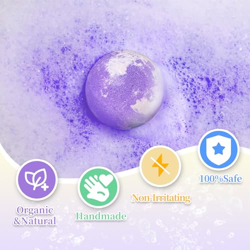 Bath Bombs for Kids with Surprise Inside, 32 Pack Bath Bombs with Land & Sea Animal Toys, Handmade Fizzy Colorful Bubble Children Bath Ball Gift Set for Birthday, Christmas, Halloween, Mothers Day