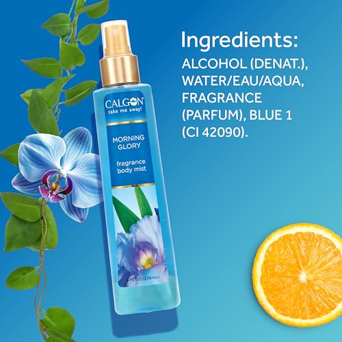 Calgon Fragrance Body Mist, Morning Glory, 8 fl oz