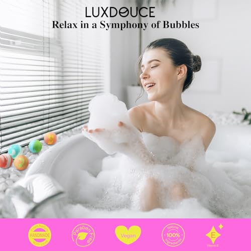 48 Pack Bath Bombs Gift Set, Mothers Day Gifts for Mom, Aromatic Bubble Bombs with 18 Scents, SPA Relaxing & Skin Nourishing, Ideal Gift for Women on Christmas, Birthdays, Valentines