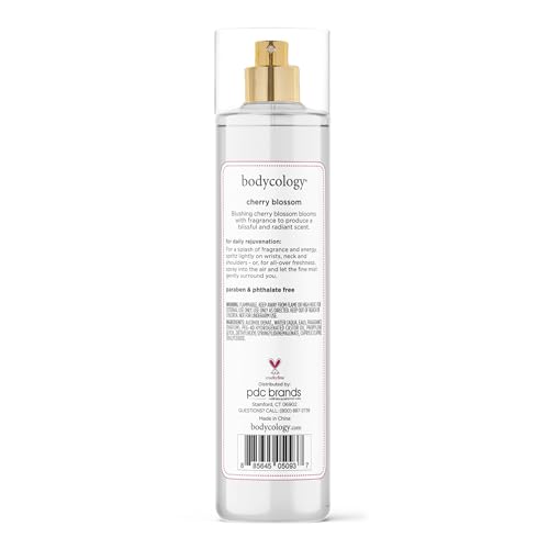 Bodycology Long-Lasting Fragrance Body Mist, Cherry Blossom, 8 fl oz