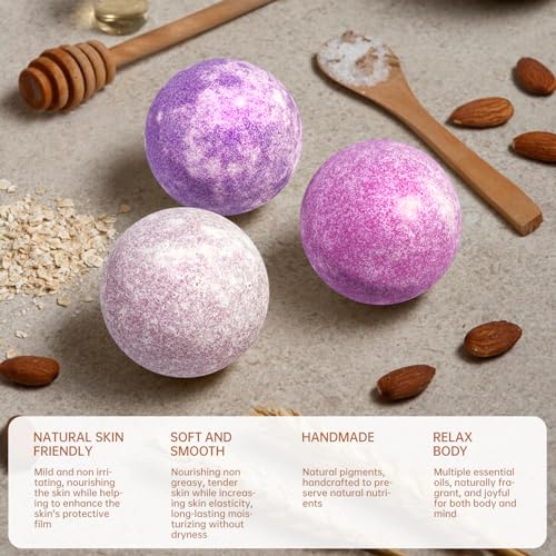 Krris Bath Bombs, 30 Pack Organic Bath Bombs Essential Oils with 15 Scents, Bath Bombs for Women Relaxing and Self Care, Exquisite Packaging Gift Perfect for Mom, Wife, Girlfriend,Kids