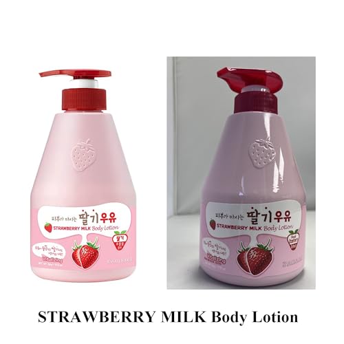 WELCOS KWAILNARA Milk Body Lotion 560 g / 19.75 Fl. oz (Strawberry)