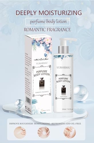 OYUFO Fragrance Body Lotion for Women Girl, for Perfume Fair Romantic Gift, 24H Super Moisturizing with Collagen, Hyaluronic Acid & Plant Extracts, 7 fl oz / 200ml