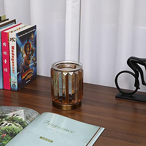 Wax Melting Heater Electric Burning Wax Burner Electric Wax Essential Oil Warmer Incense Wax Melt Warmer Night Light Aroma Decorative Lamp for Gifts & Decor(Golden)