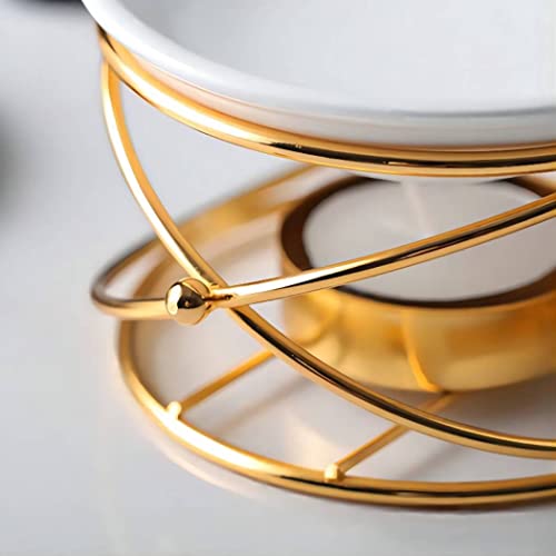 Warmself Delicate Romantic Metal Tealight Candle Holder Oil Tart Burner Aroma Diffuser Furnace Home Decoration Black White
