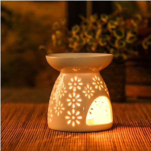 Wax Melt Burner Wax burner Ceramic Oil Burners Assorted Wax Warmer Aromatherapy Holder Candle Scented Diffuser Home Bedroom Decor Flower Pattern