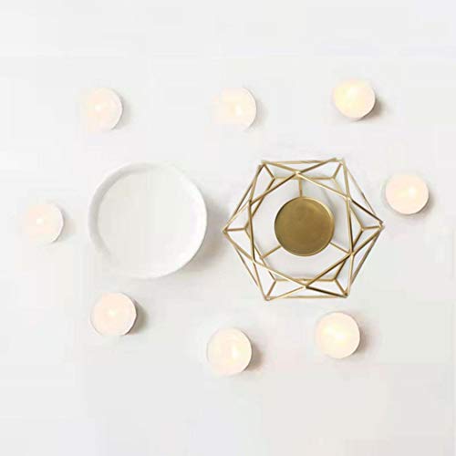 Warmself Golden Delicate Romantic Ceramic Tealight Candle Holder Oil Burner Aroma Diffuser Furnace Home Decoration Bird's Nest Stylish Design