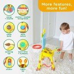 Giraffe Basketball Hoop and Soccer Goal Playset