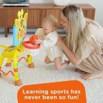 Giraffe Basketball Hoop and Soccer Goal Playset