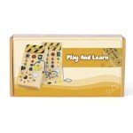 Montessori Wooden Busy Board with 8 LED Switches