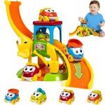 Elephant Slide and Animal Cars Toddler Toys