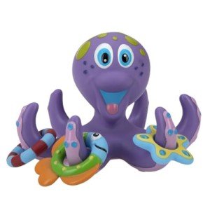 Nuby Floating Octopus Bath Toy with Rings